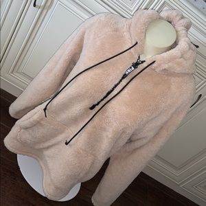 Victoria Secret Pink Teddy Sherpa Pullover Jacket
